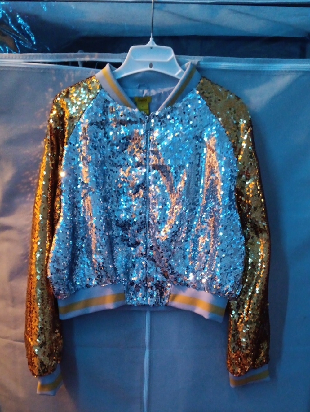 Daisy Silver Sequin Bomber Jacket